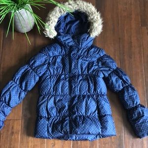 Gap Kids medium Puffer Coat with fur hood